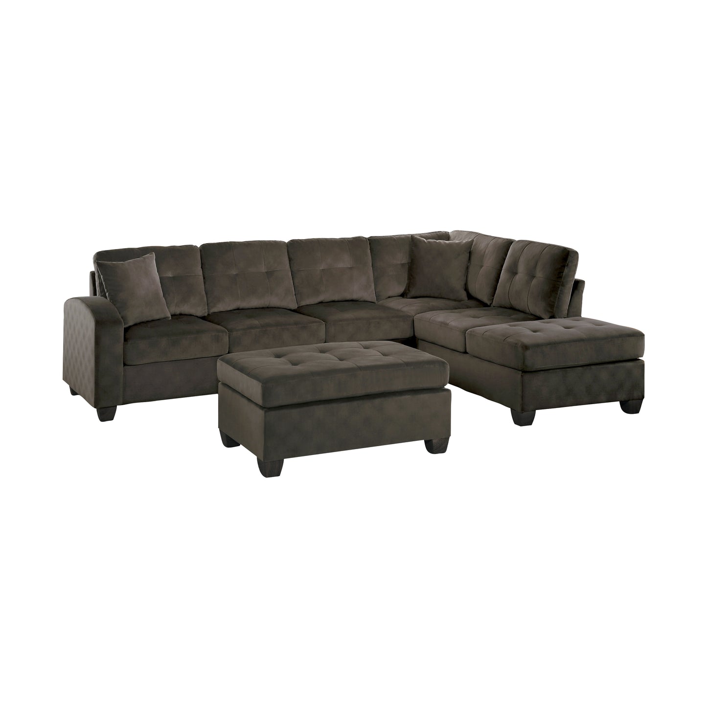 8367CH*3 - (3)3-Piece Reversible Sectional with Ottoman
