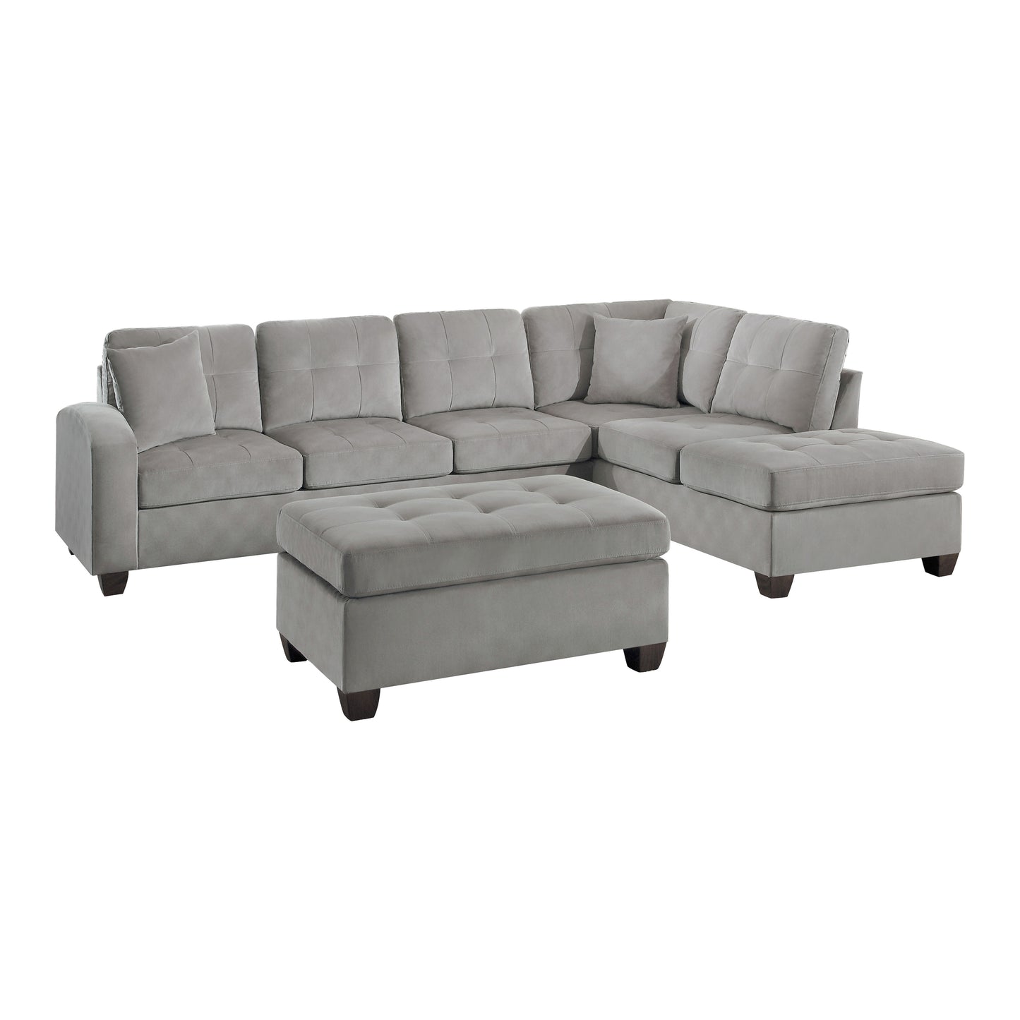 8367TP*3 - (3)3-Piece Reversible Sectional with Ottoman