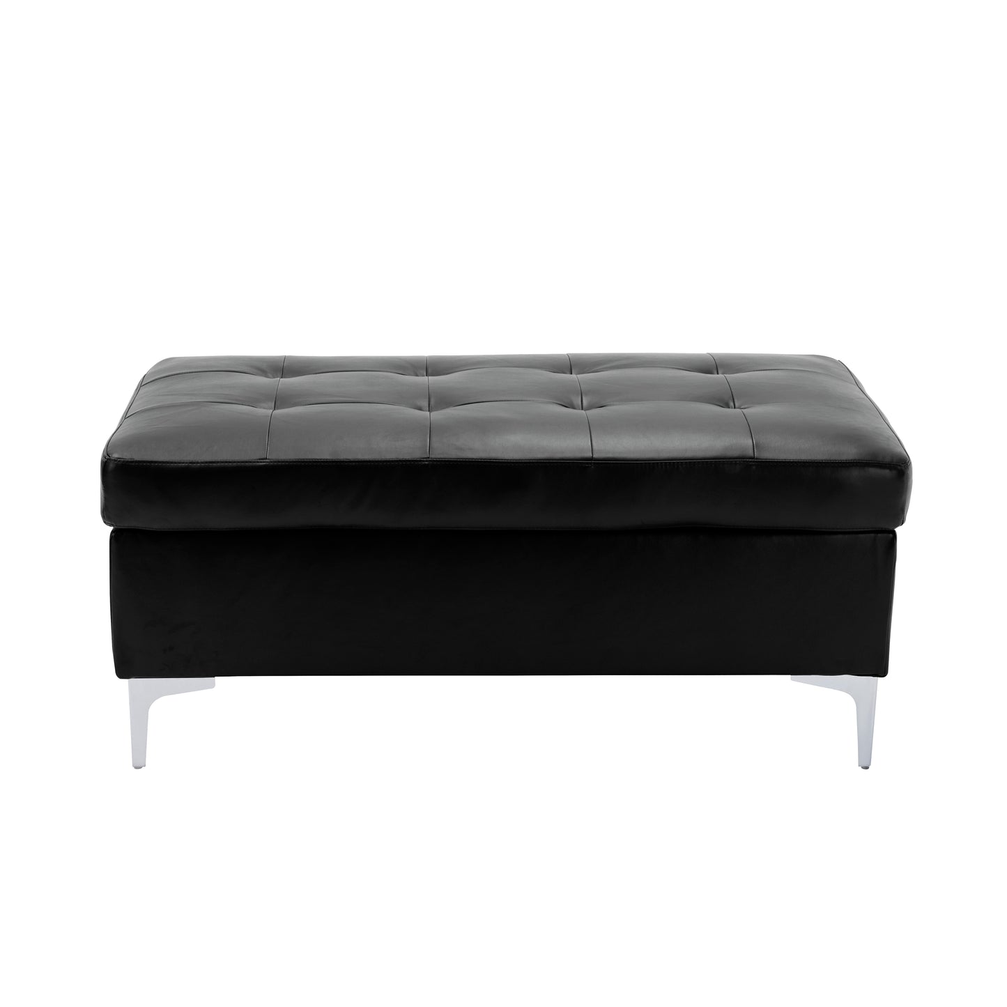 8378BLK*3 - (3)3-Piece Sectional with Right Chaise and Ottoman