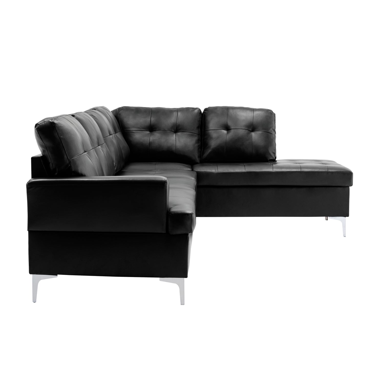 8378BLK* - (2)2-Piece Sectional with Right Chaise