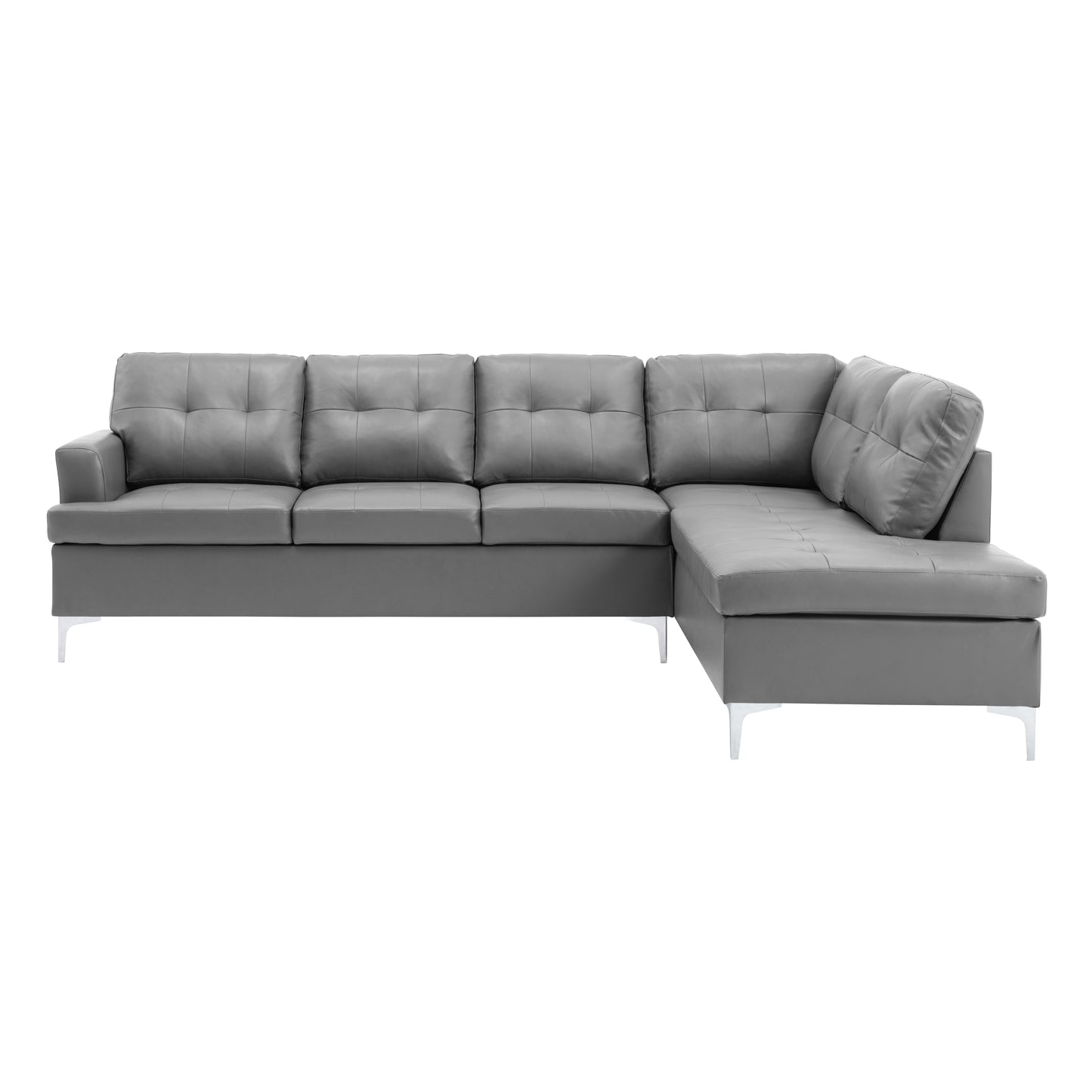 8378GRY* - (2)2-Piece Sectional with Right Chaise