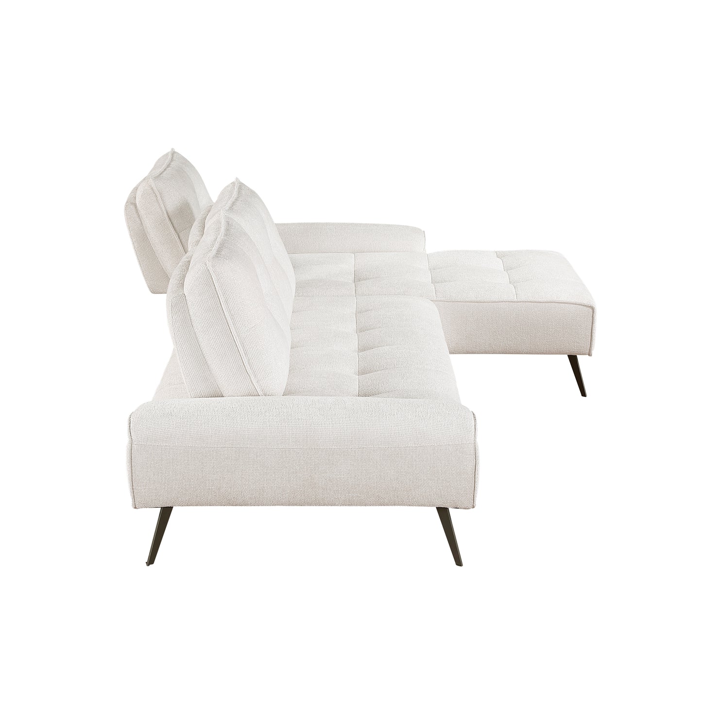 8400BEG*22LRC - (2)2-Piece Sectional with Right Chaise and Dual-position Backs for Adjustable Seat Depth