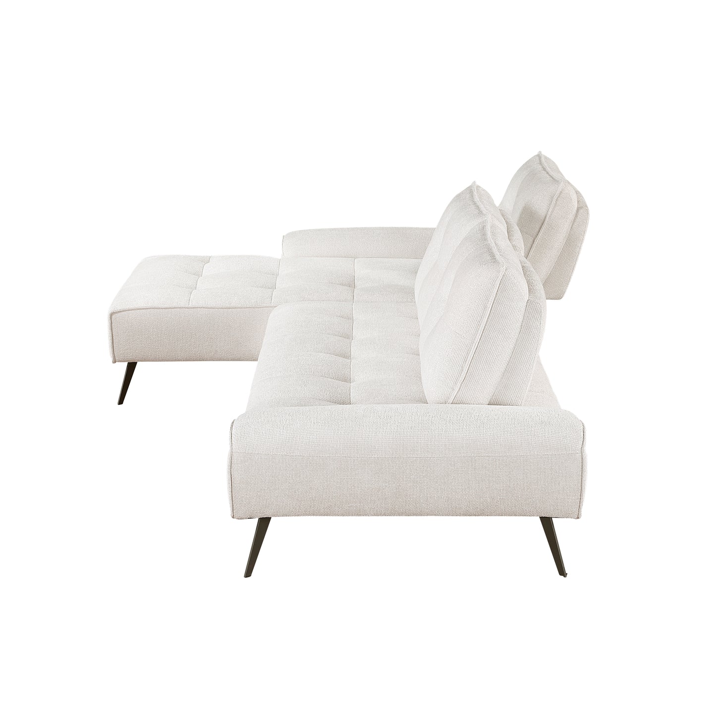 8400BEG*2LC2R - (2)2-Piece Sectional with Left Chaise and Dual-position Backs for Adjustable Seat Depth