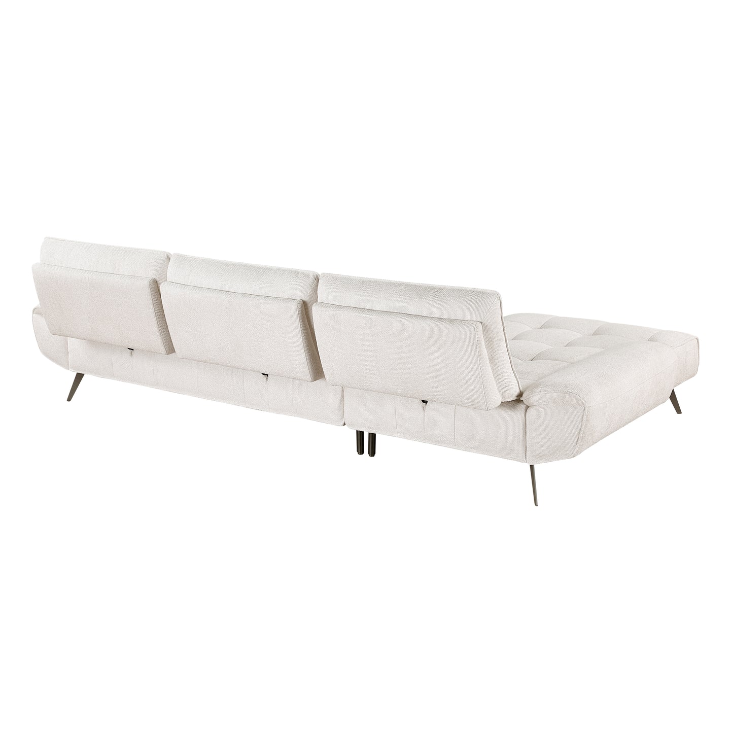 8400BEG*2LC2R - (2)2-Piece Sectional with Left Chaise and Dual-position Backs for Adjustable Seat Depth