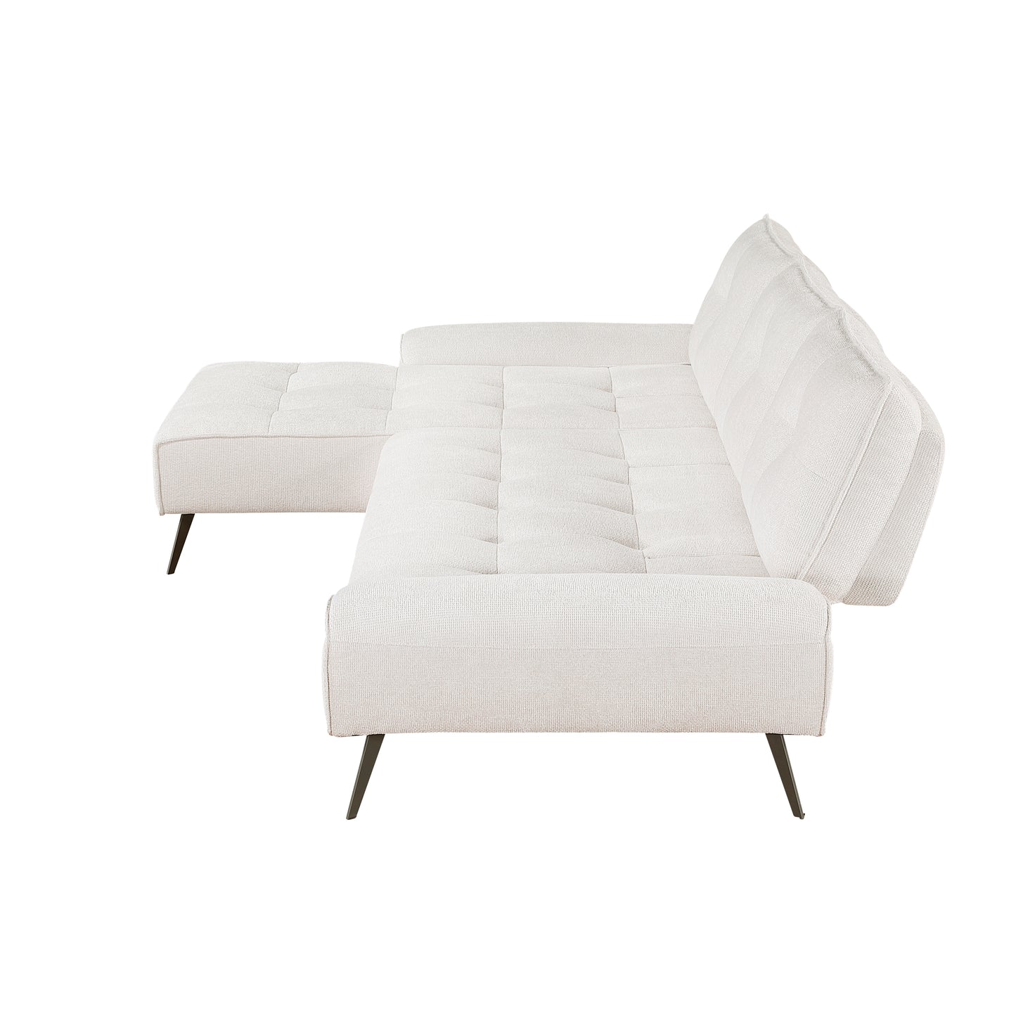 8400BEG*2LC2R - (2)2-Piece Sectional with Left Chaise and Dual-position Backs for Adjustable Seat Depth