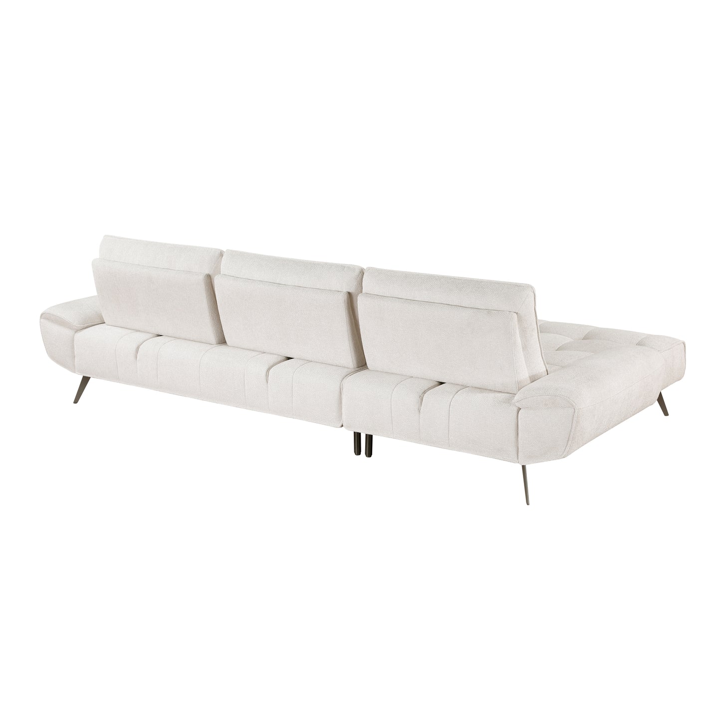 8400BEG*2LC2R - (2)2-Piece Sectional with Left Chaise and Dual-position Backs for Adjustable Seat Depth