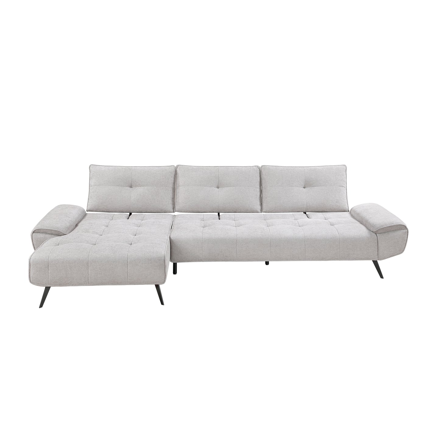 8400LTG*2LC2R - (2)2-Piece Sectional with Left Chaise and Dual-position Backs for Adjustable Seat Depth