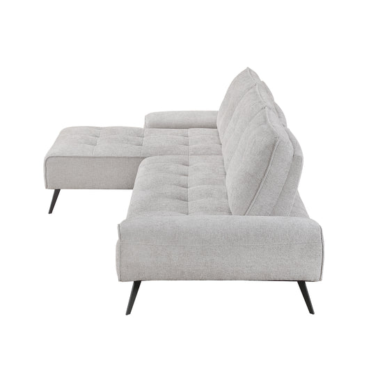 8400LTG*2LC2R - (2)2-Piece Sectional with Left Chaise and Dual-position Backs for Adjustable Seat Depth