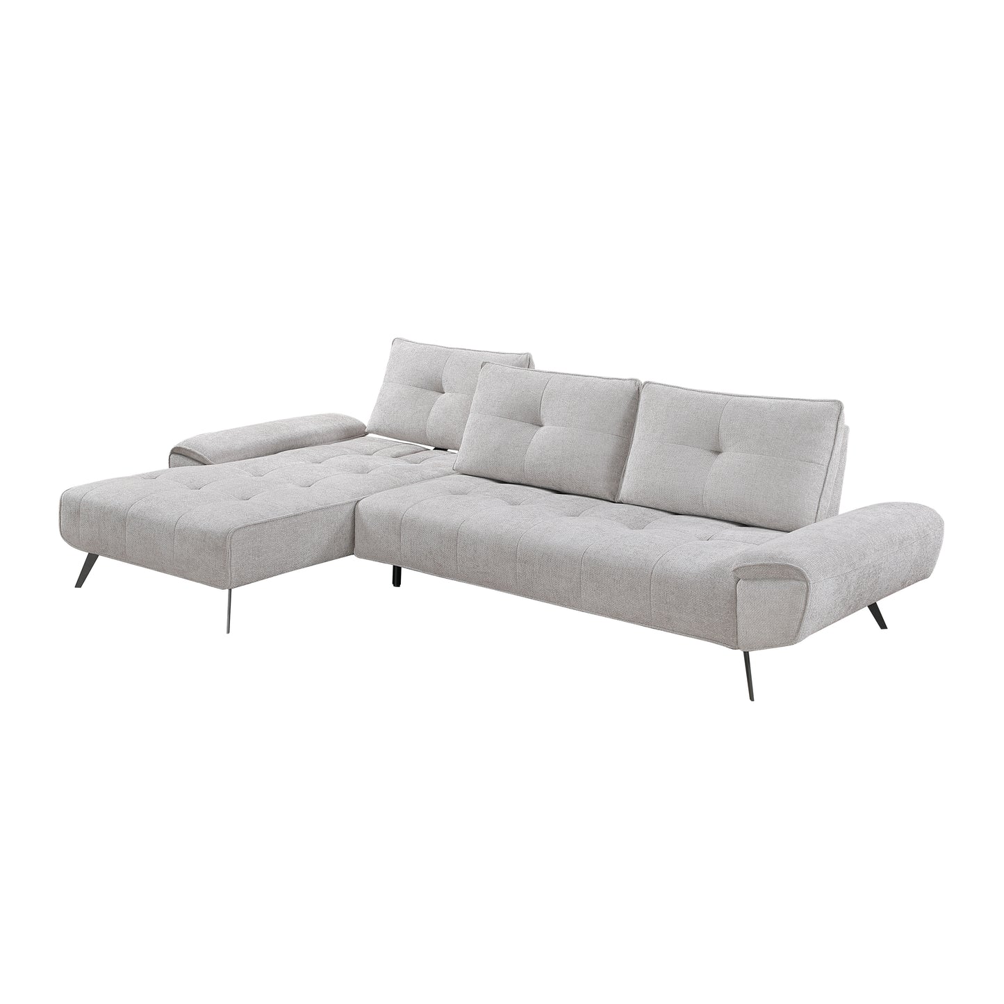 8400LTG*2LC2R - (2)2-Piece Sectional with Left Chaise and Dual-position Backs for Adjustable Seat Depth