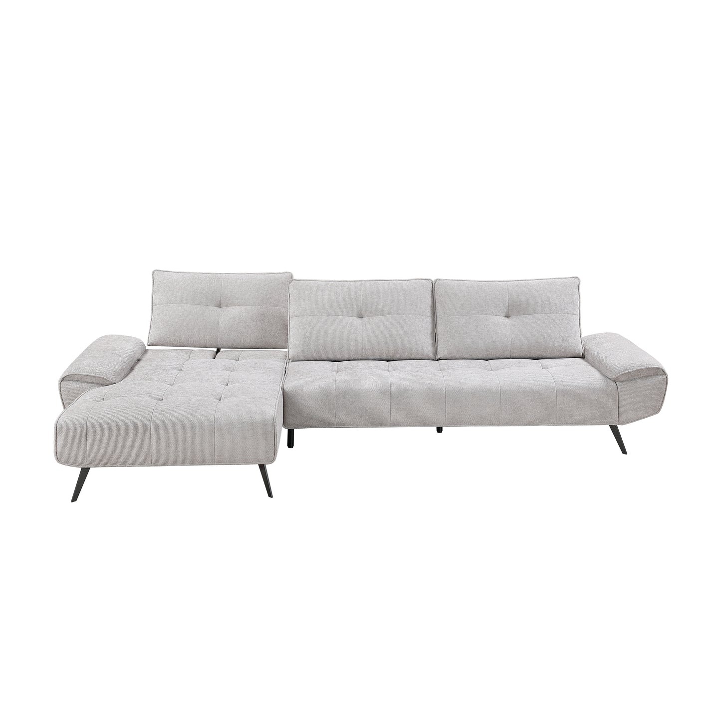 8400LTG*2LC2R - (2)2-Piece Sectional with Left Chaise and Dual-position Backs for Adjustable Seat Depth