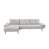 8400LTG*2LC2R - (2)2-Piece Sectional with Left Chaise and Dual-position Backs for Adjustable Seat Depth