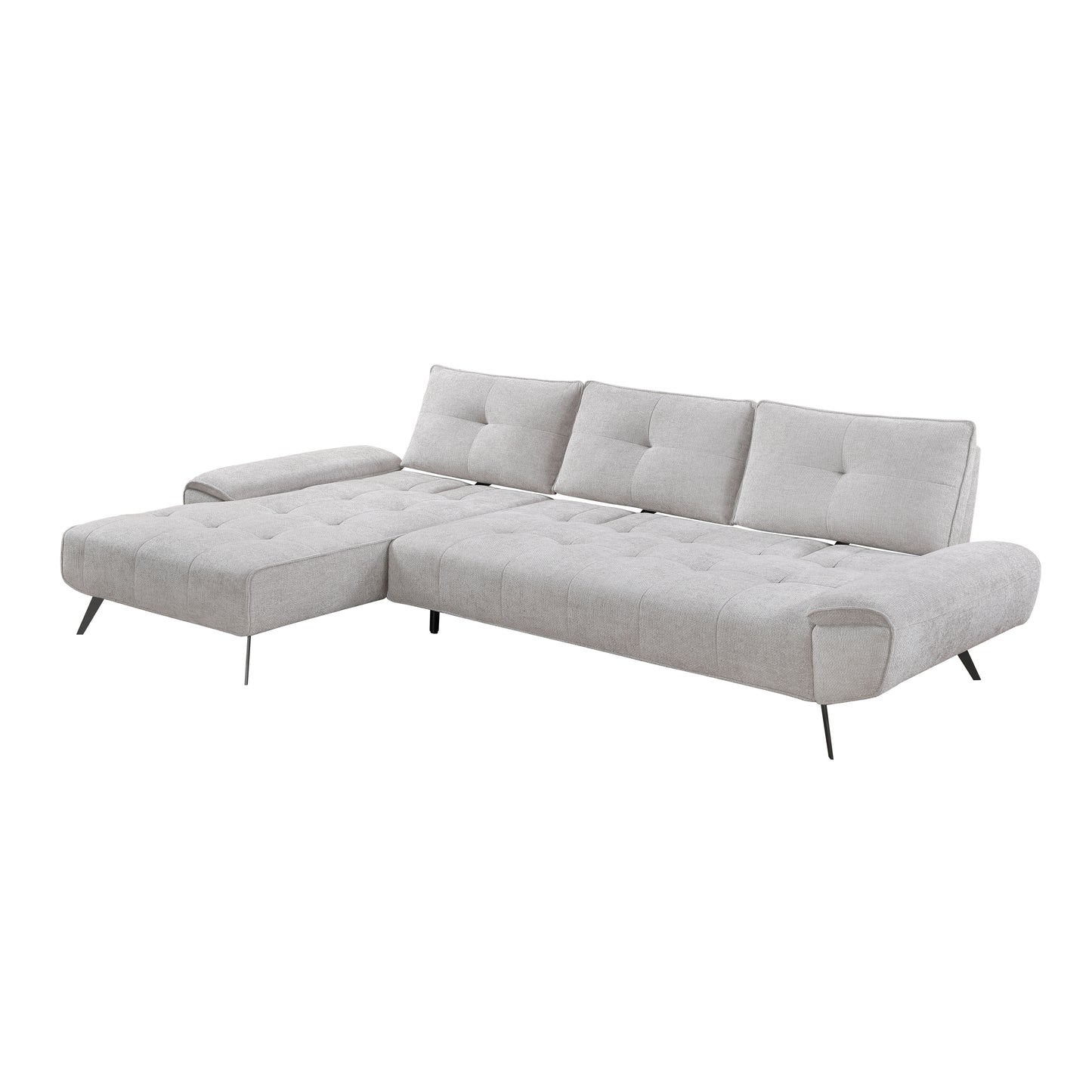 8400LTG*2LC2R - (2)2-Piece Sectional with Left Chaise and Dual-position Backs for Adjustable Seat Depth