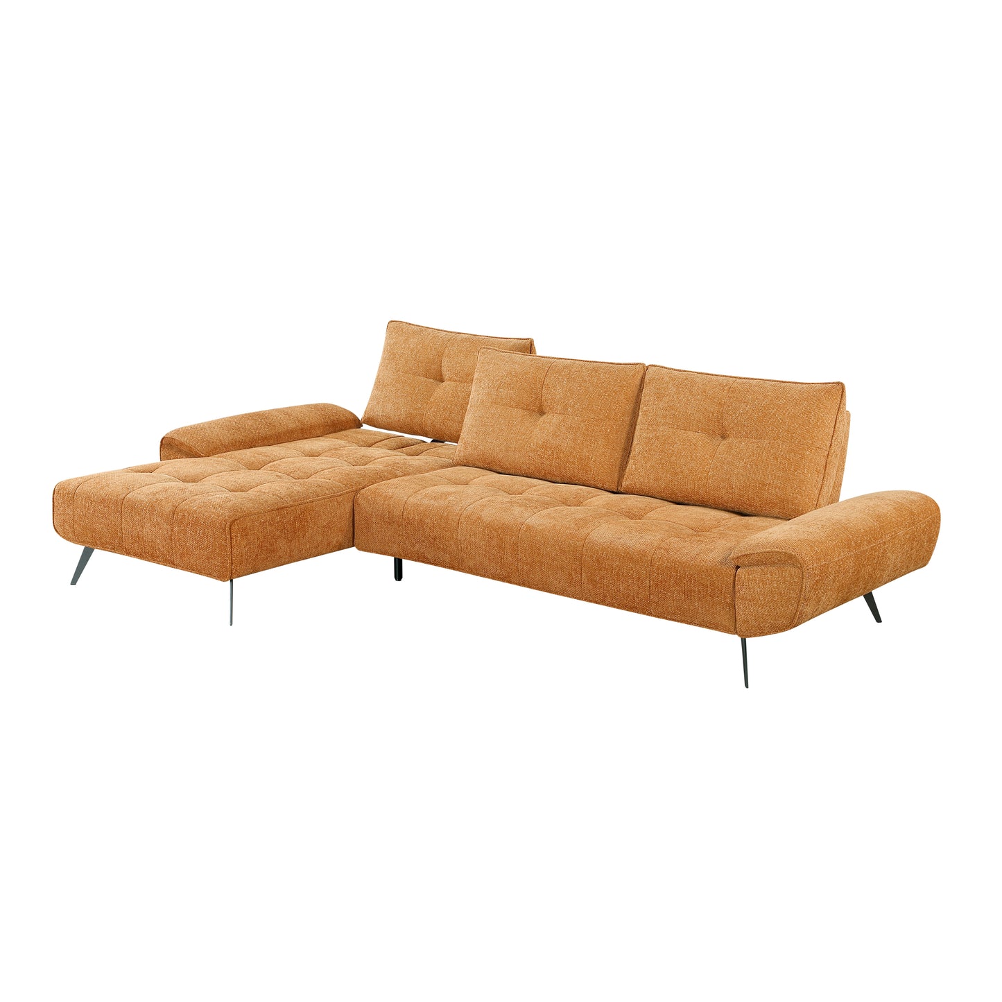 8400RNG*2LC2R - (2)2-Piece Sectional with Left Chaise and Dual-position Backs for Adjustable Seat Depth