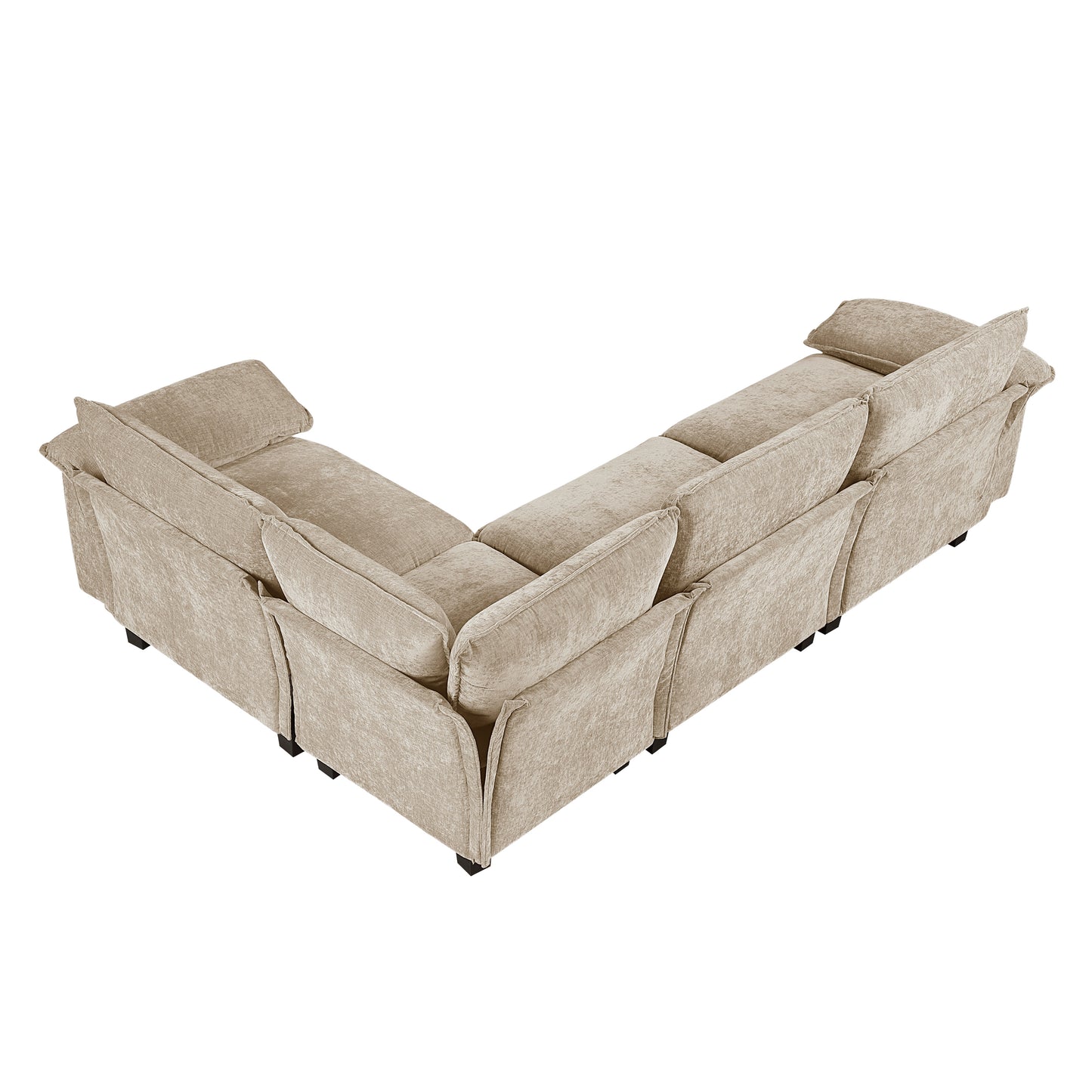 8450PWT*43ACCR - (5)4-Piece Modular Sectional