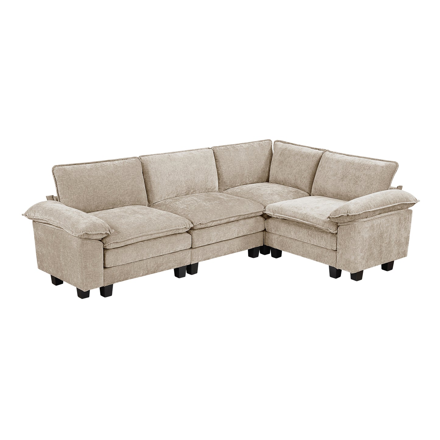 8450PWT*43ACCR - (5)4-Piece Modular Sectional