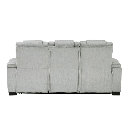 8455GRY*2 - 2pc Set: Sofa, Love