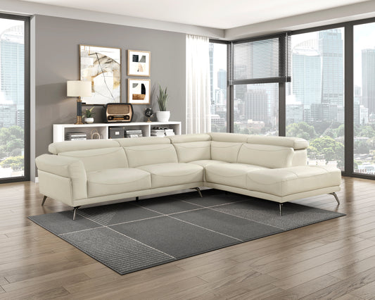 8456BEG*22LRC - (2)2-Piece Sectional with Right Side Chaise