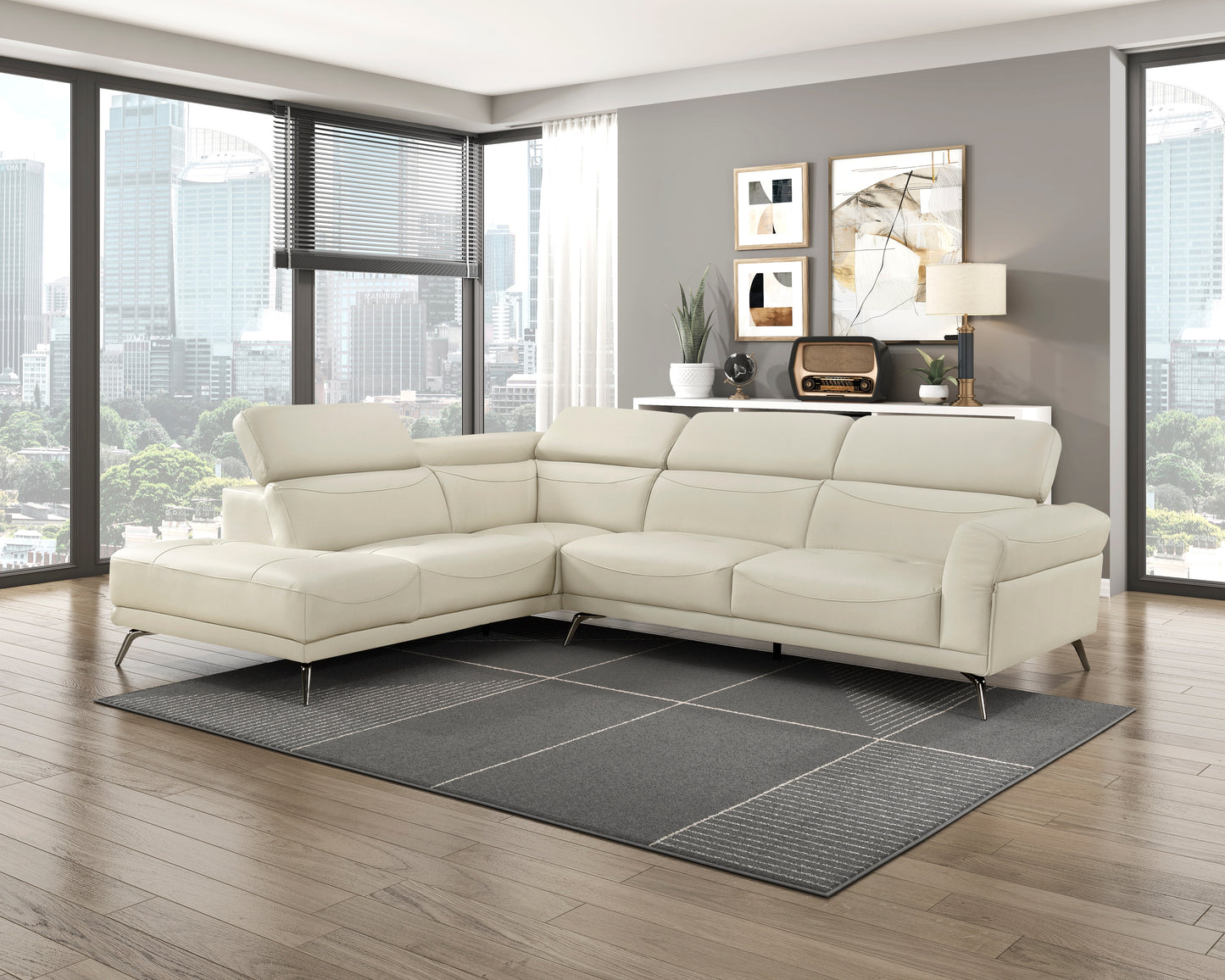 8456BEG*2LC2R - (2)2-Piece Sectional with Left Side Chaise