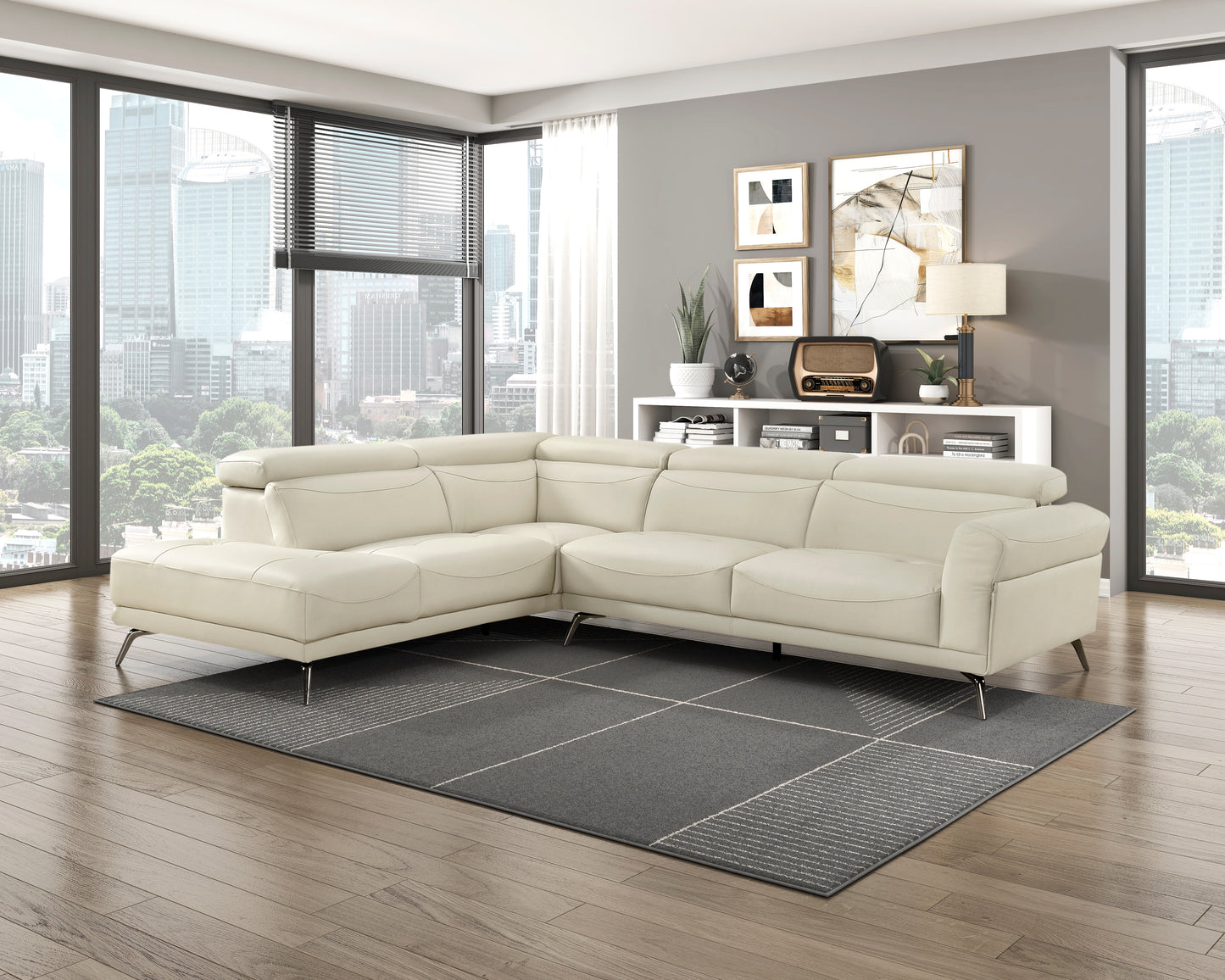 8456BEG*2LC2R - (2)2-Piece Sectional with Left Side Chaise