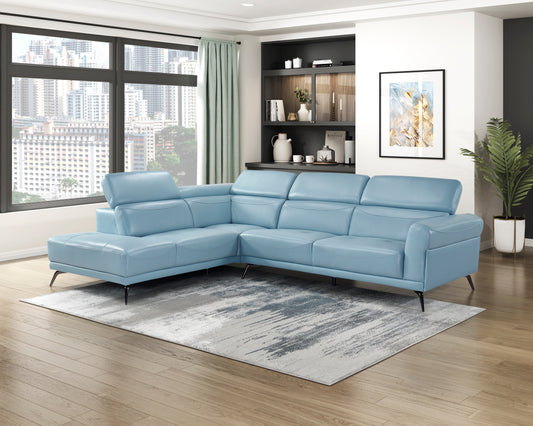8456BUE*2LC2R - (2)2-Piece Sectional with Left Side Chaise