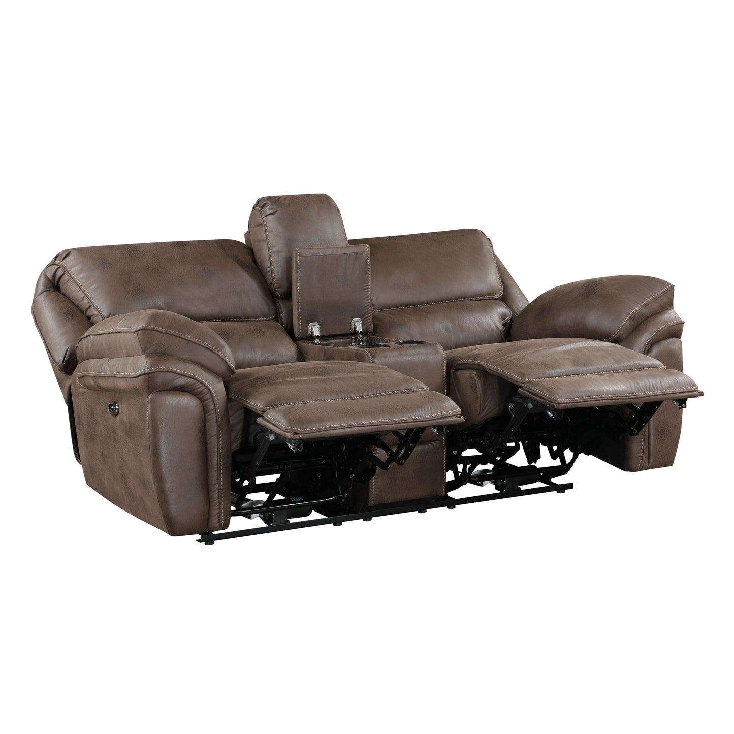 8517BRW*2PW - 2pc Set: Sofa, Love (Power)