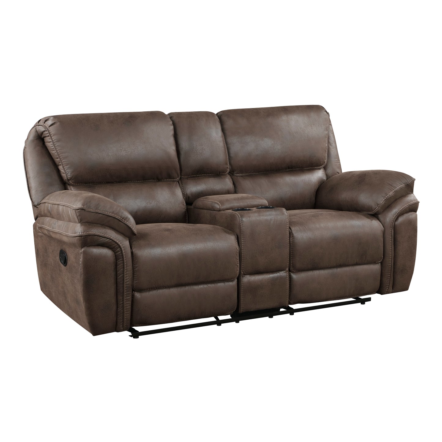 8517BRW*2 - 2pc Set: Sofa, Love