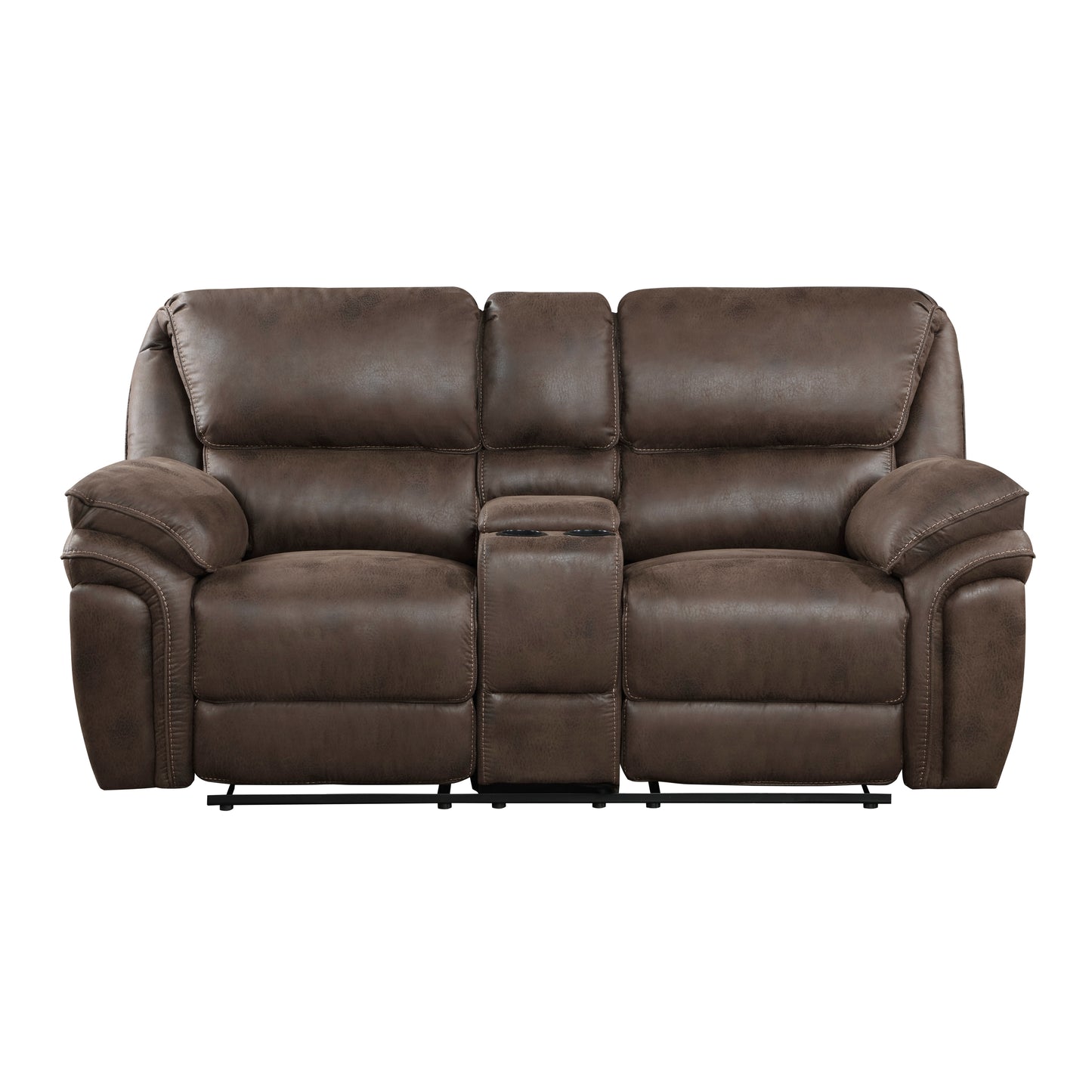 8517BRW*2 - 2pc Set: Sofa, Love