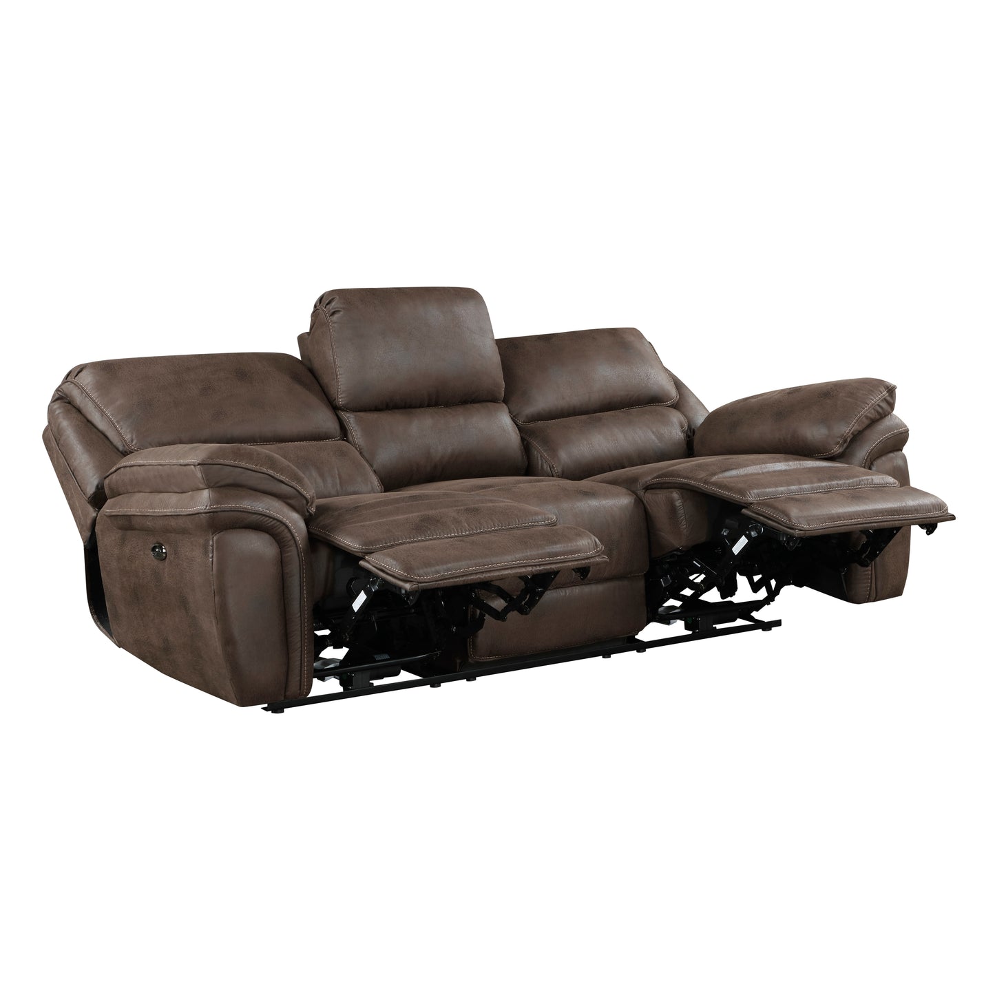 8517BRW*2PW - 2pc Set: Sofa, Love (Power)