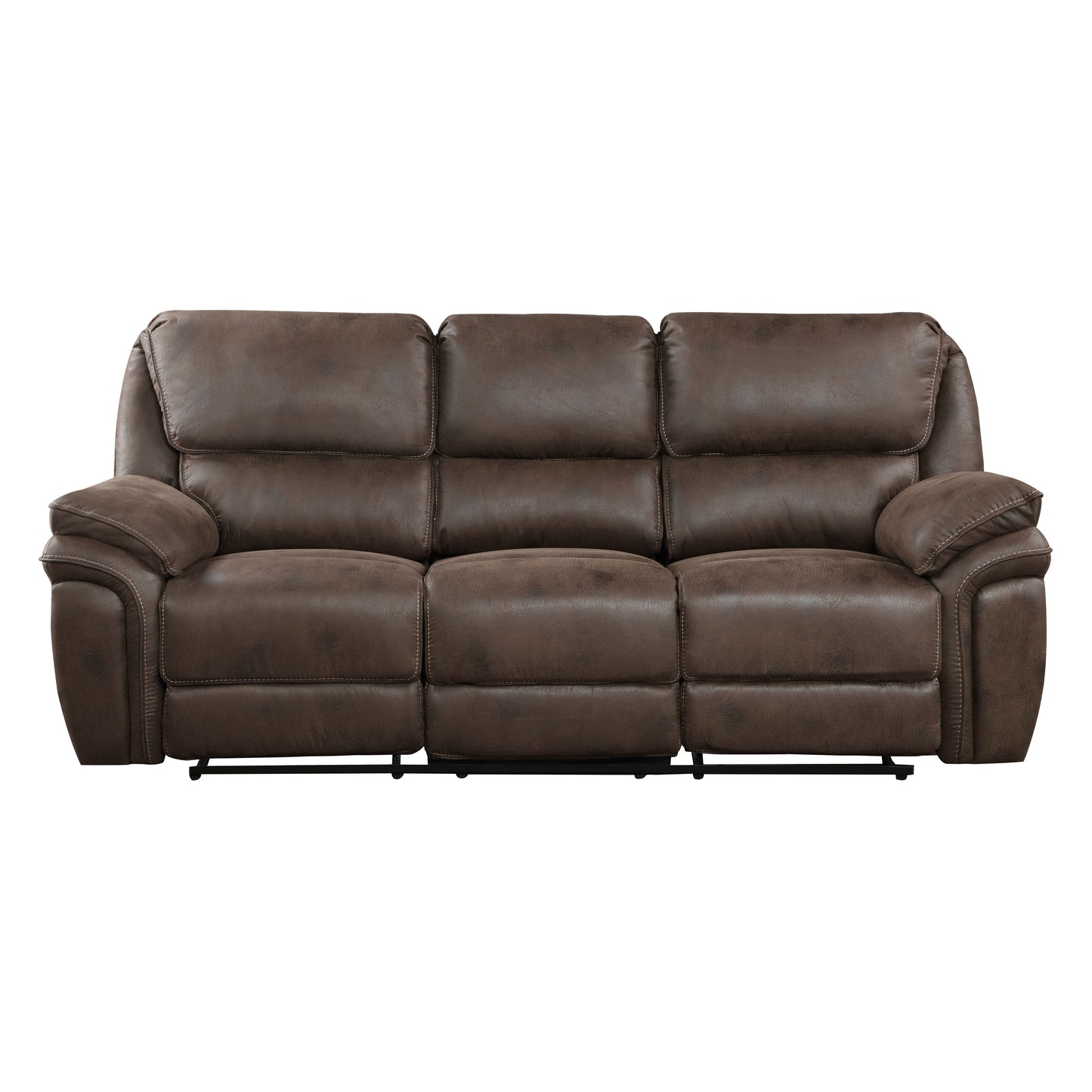 8517BRW*2 - 2pc Set: Sofa, Love