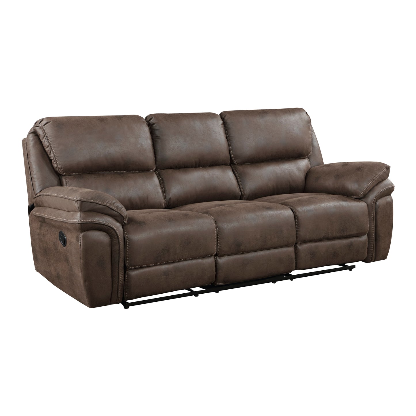 8517BRW*2 - 2pc Set: Sofa, Love