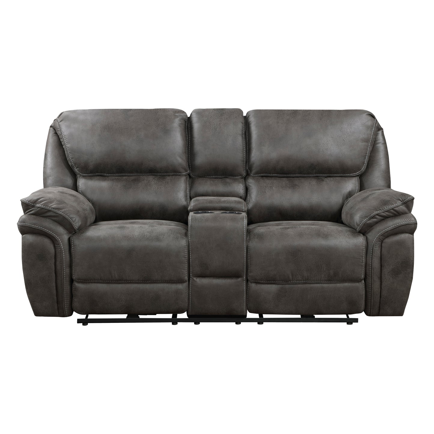 8517GRY*2PW - 2pc Set: Sofa, Love (Power)