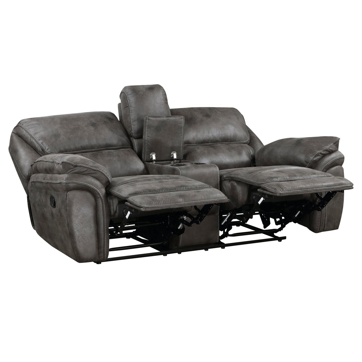 8517GRY*2 - 2pc Set: Sofa, Love