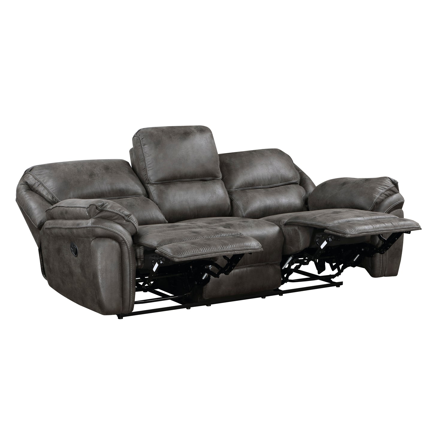 8517GRY*2 - 2pc Set: Sofa, Love