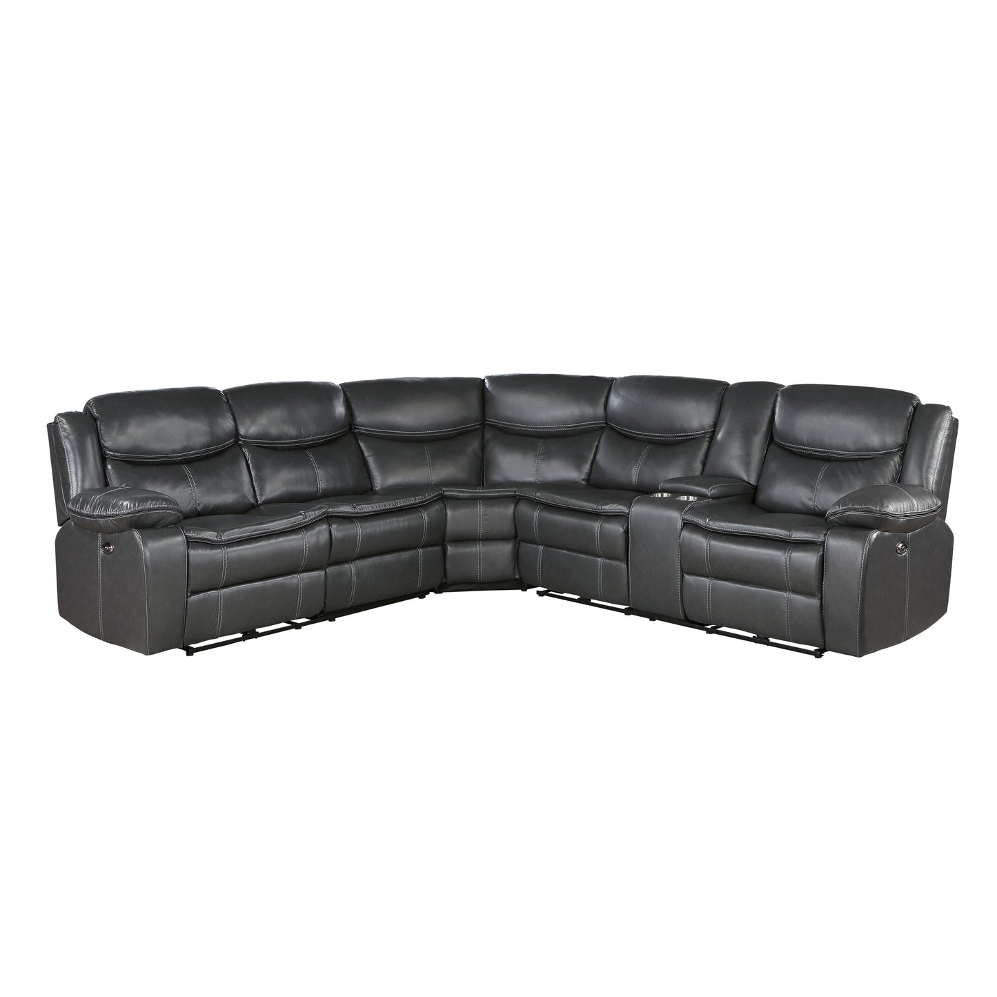 8528DG*SCPW - (3)3-Piece Power Reclining Sectional with Right Console