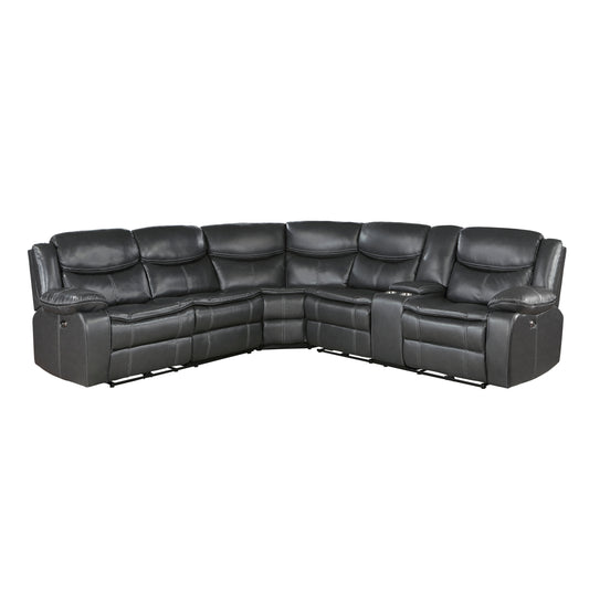 8528DG*SCPW - (3)3-Piece Power Reclining Sectional with Right Console