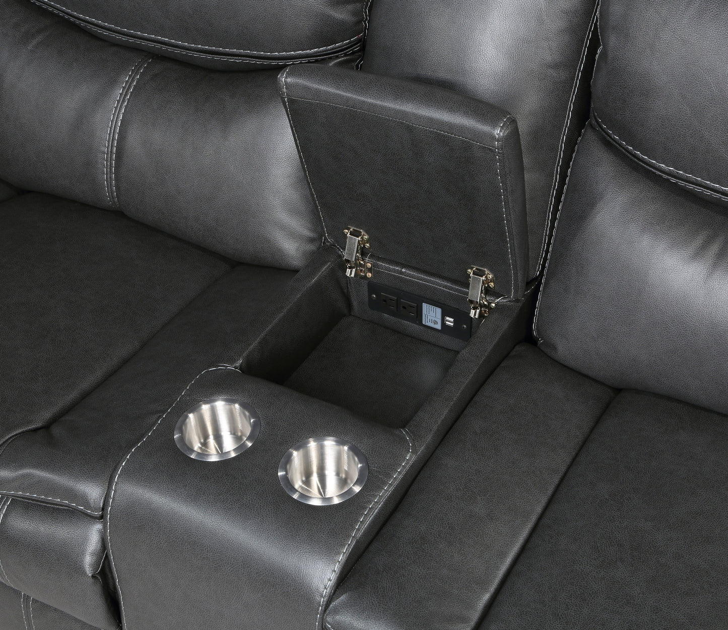 8528DG*SCPW - (3)3-Piece Power Reclining Sectional with Right Console