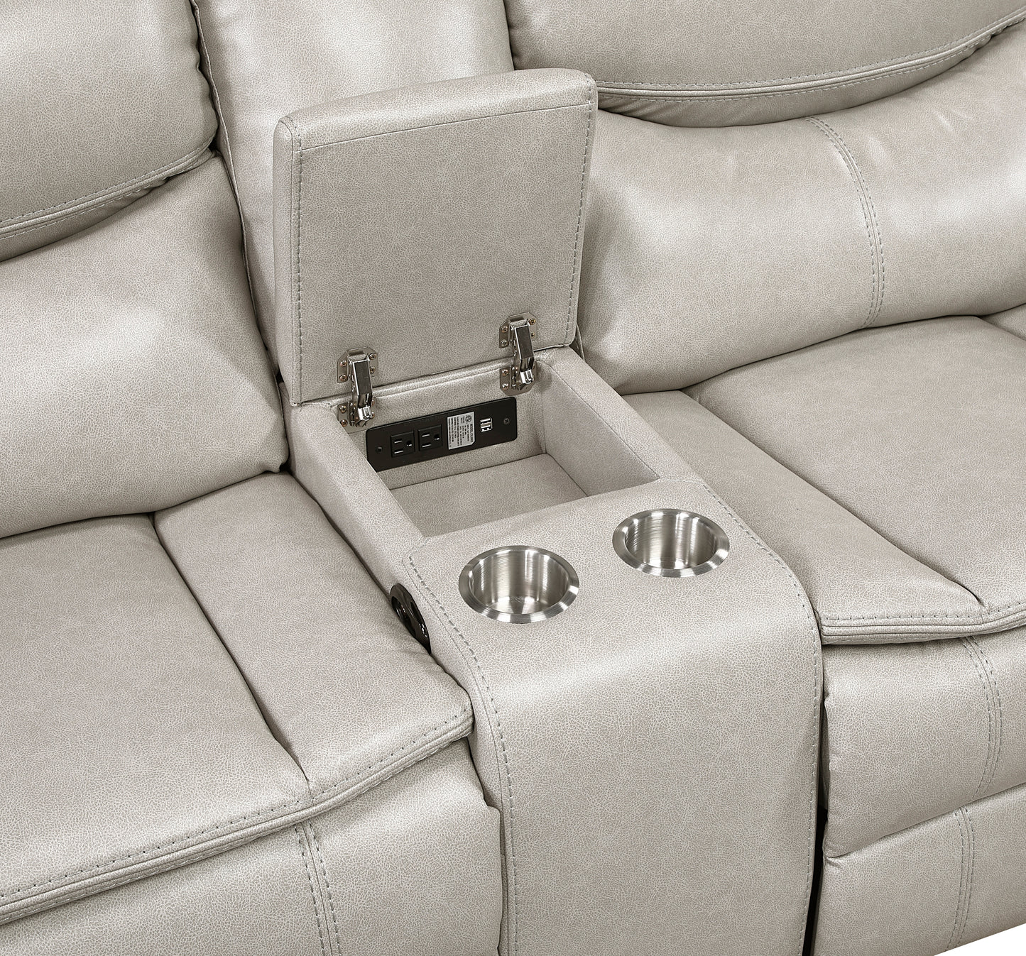 8528TP*SCPW - (3)3-Piece Power Reclining Sectional with Right Console