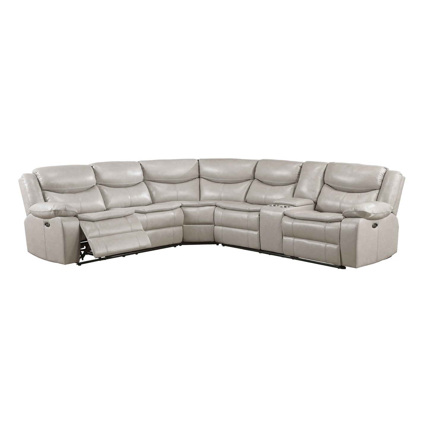 8528TP*SCPW - (3)3-Piece Power Reclining Sectional with Right Console