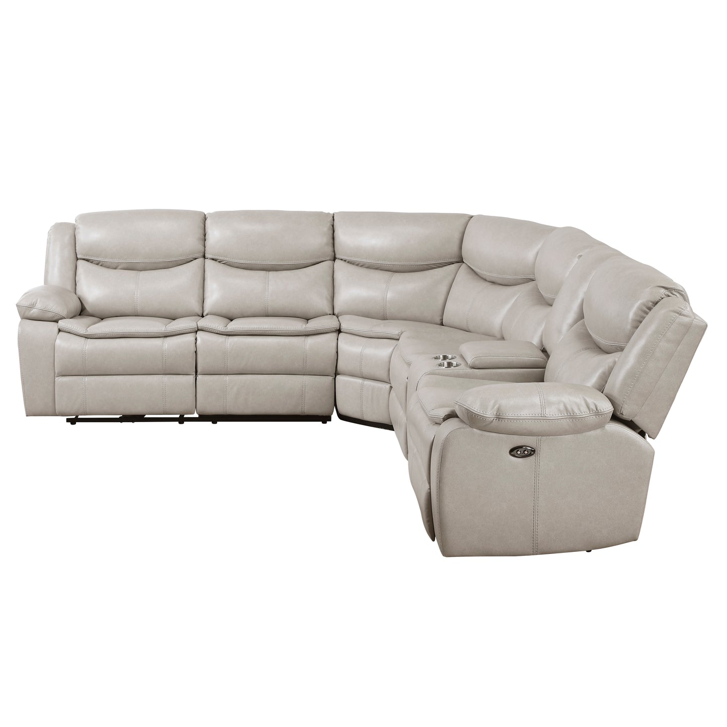 8528TP*SCPW - (3)3-Piece Power Reclining Sectional with Right Console