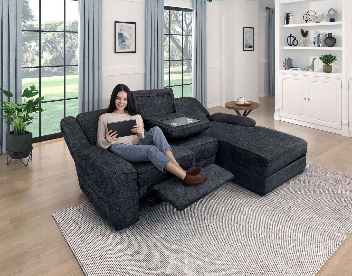 8530EB*SC - (2)2-Piece Reclining Sectional with Right Chaise