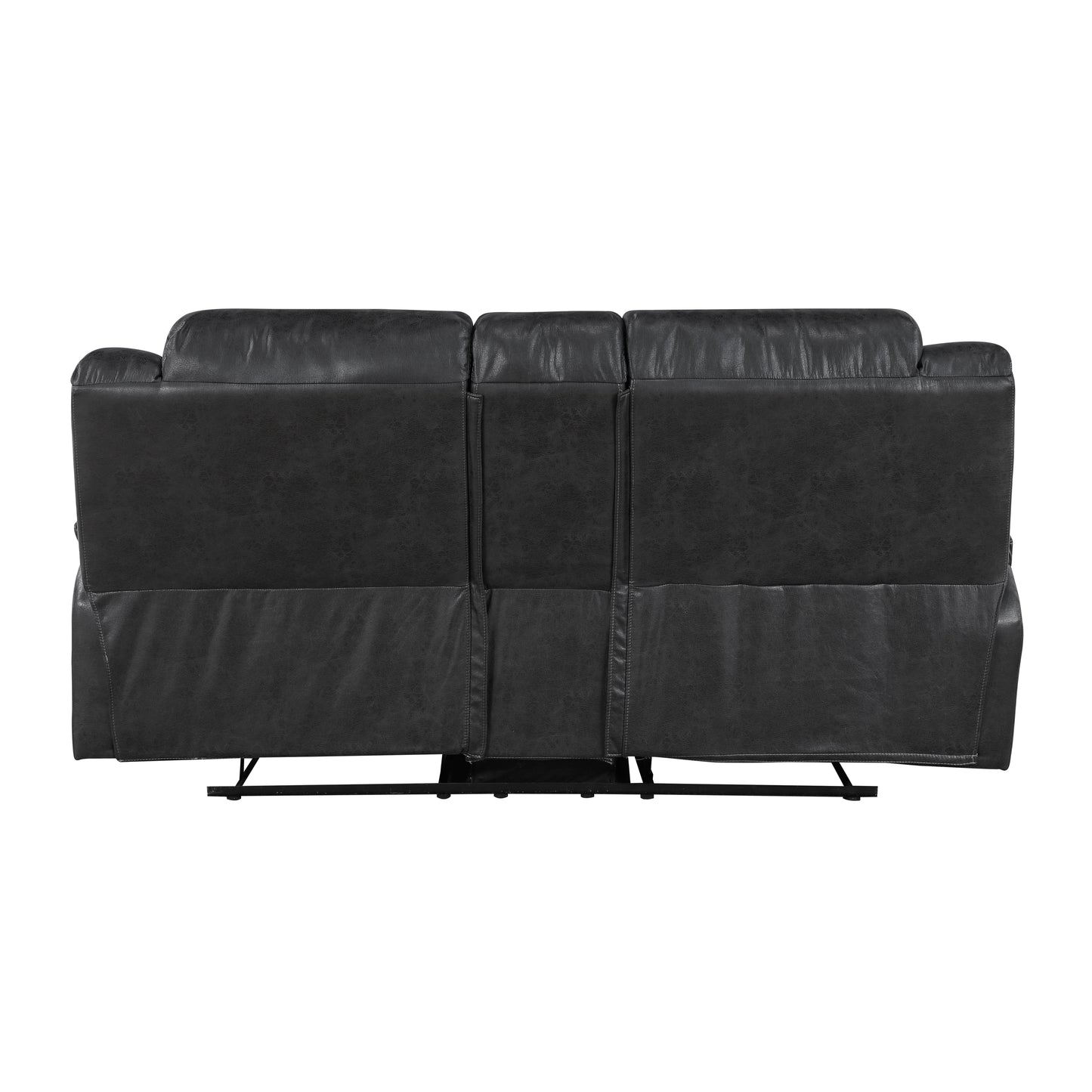8538BK-2 - Double Reclining Love Seat with Center Console