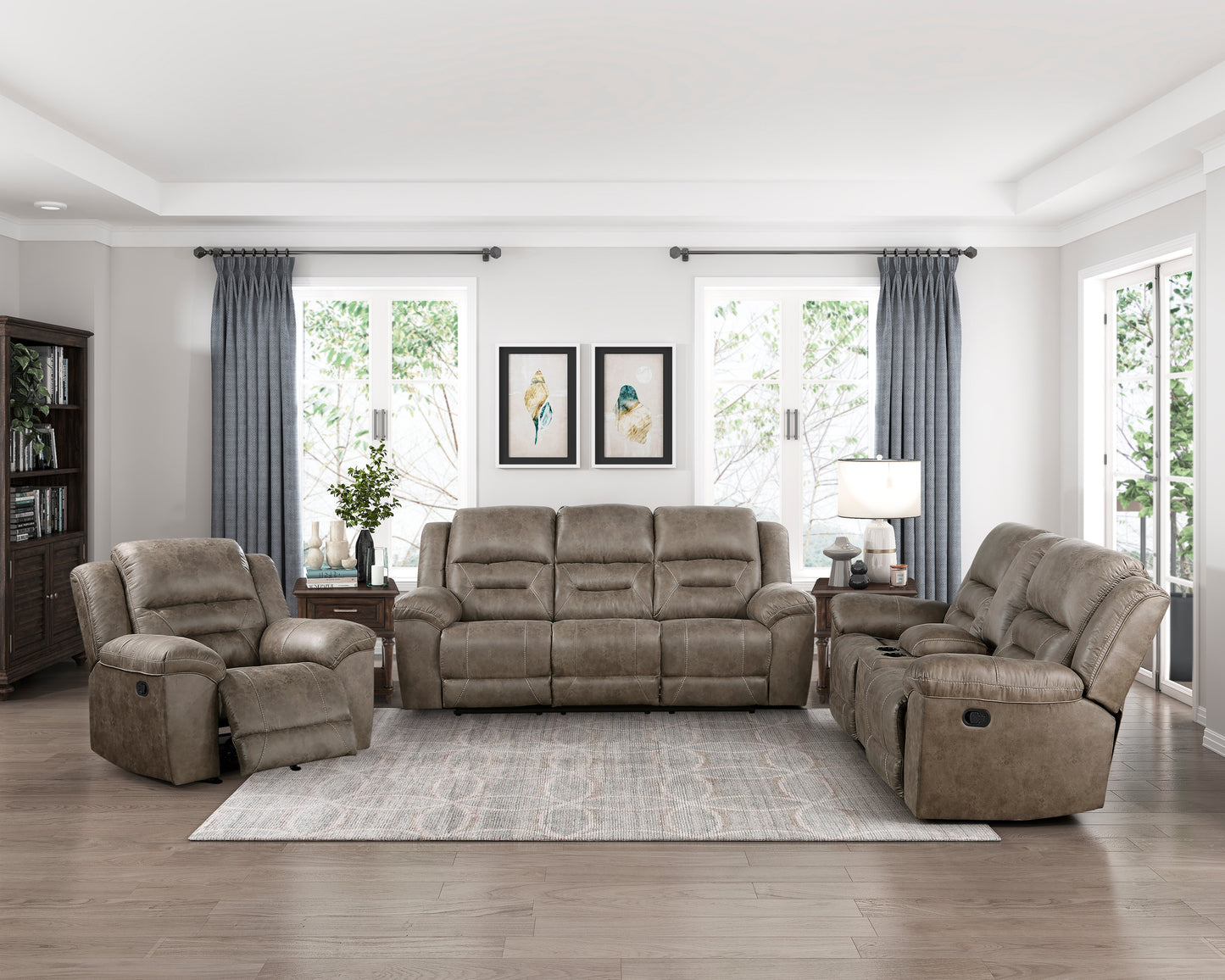 8538BR-3 - Double Reclining Sofa