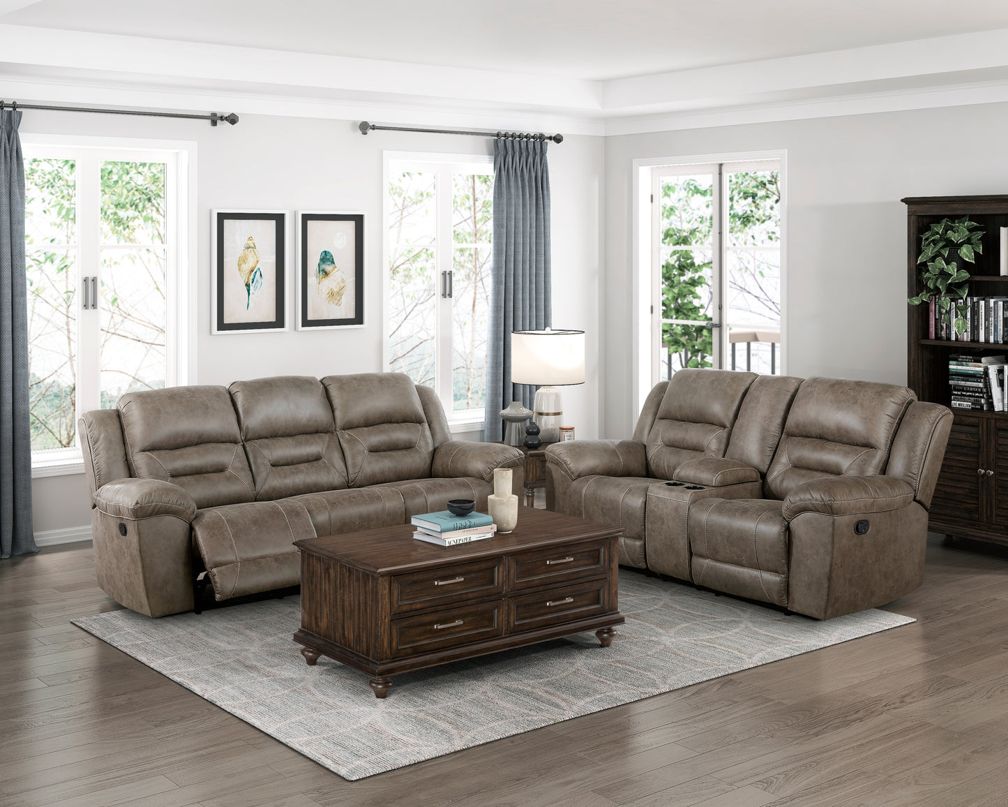 8538BR-3 - Double Reclining Sofa