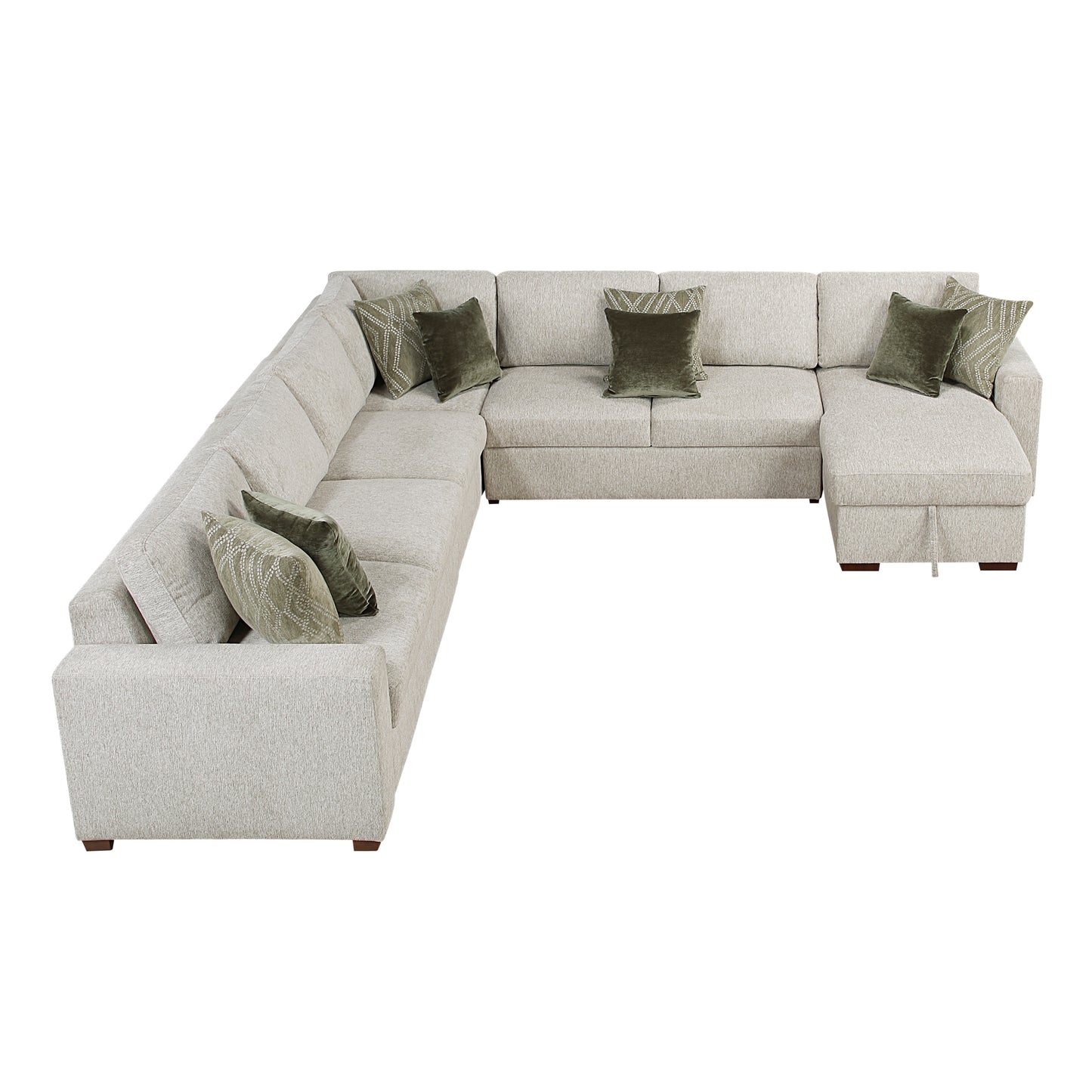 8548*6VCCR22AACA - (6)5-Piece Sectional with Reversible Chaise