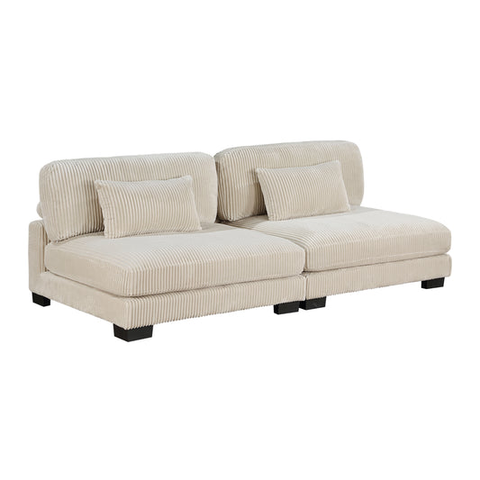 8555BE*2CR3ACVC - (6)6-Piece Modular Sectional with Reversible Chaise