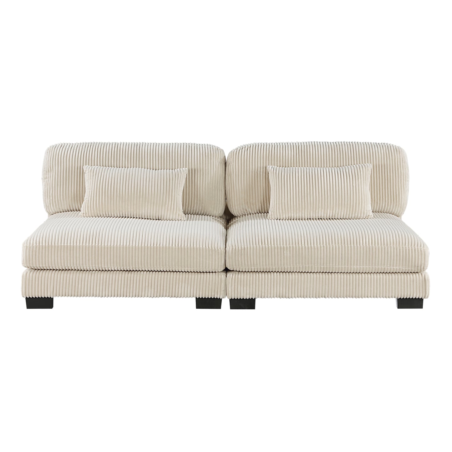 8555BE*2CR3ACVCOT - (7)7-Piece Modular Sectional with Reversible Chaise and Ottoman