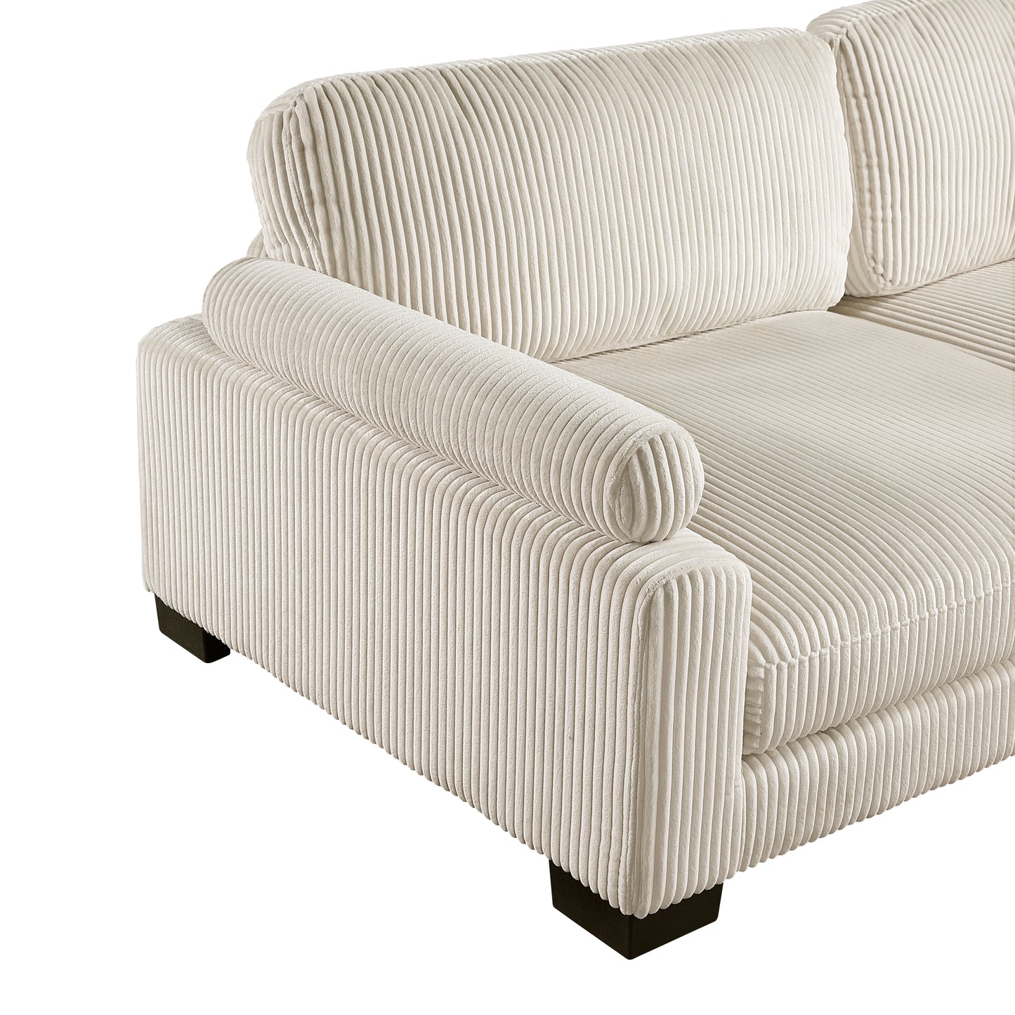 8555BE*CRACVCOT - (4)4-Piece Modular Sectional with Reversible Chaise and Ottoman