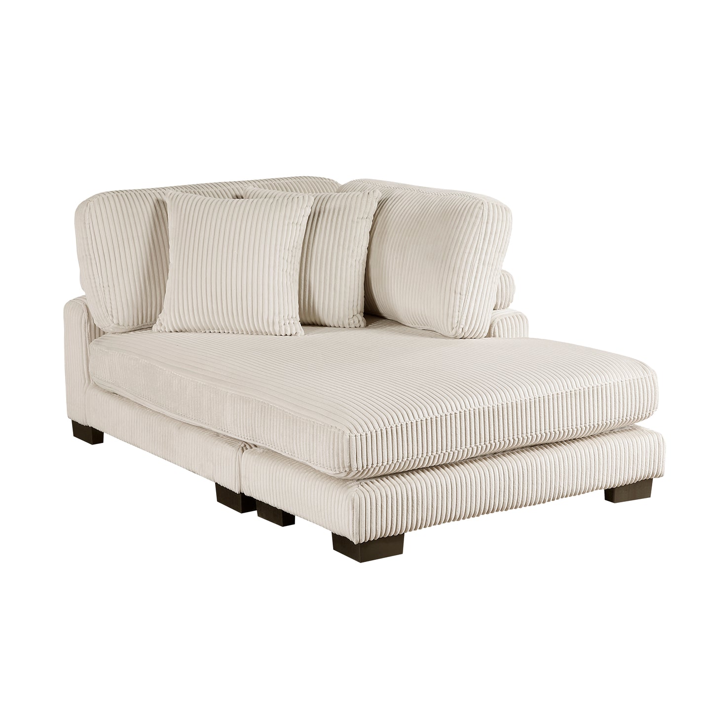 8555BE*CRACVCOT - (4)4-Piece Modular Sectional with Reversible Chaise and Ottoman
