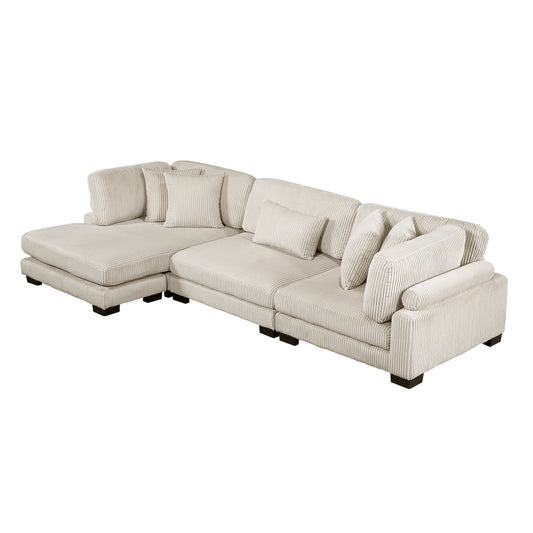 8555BE*CRACVC - (3)3-Piece Modular Sectional with Reversible Chaise
