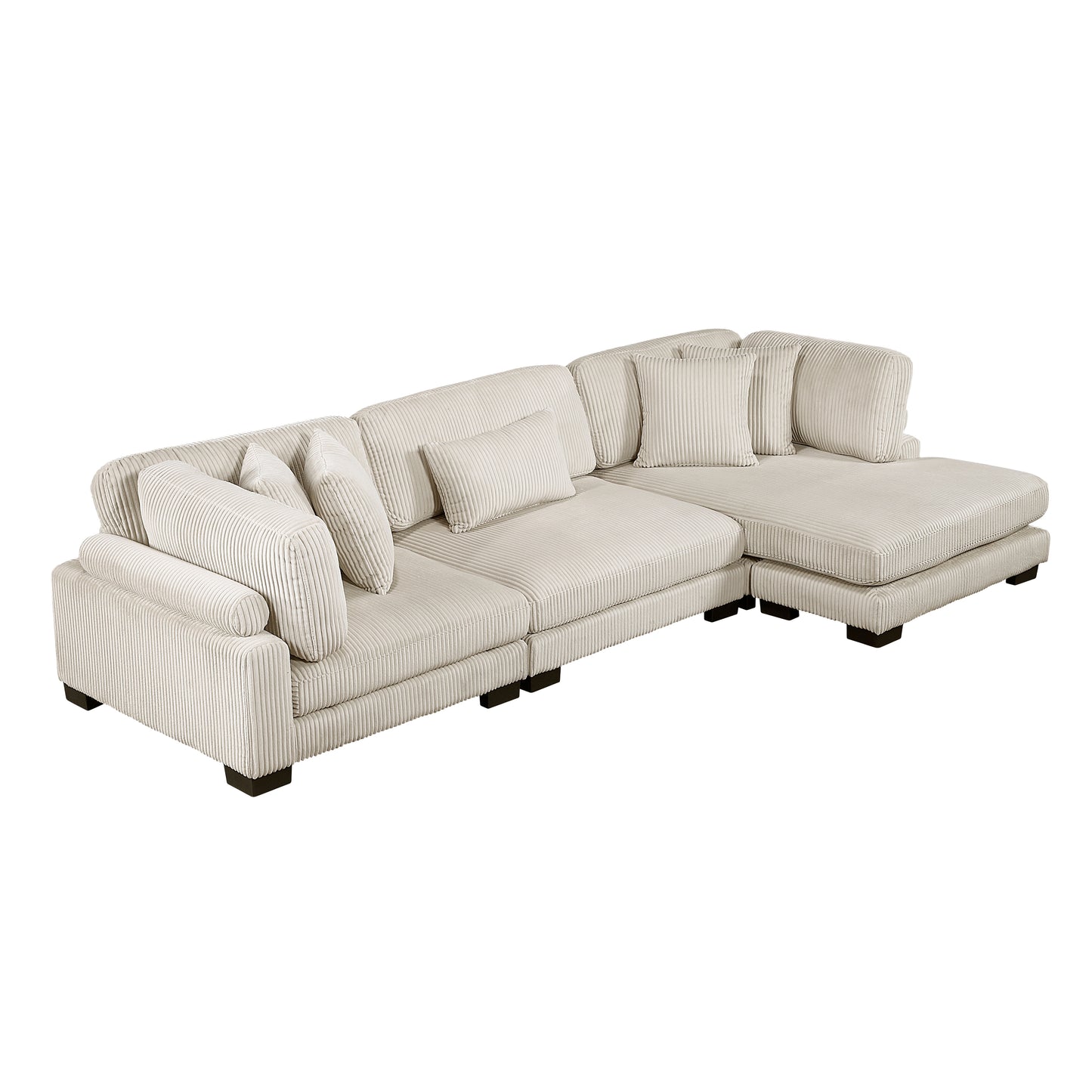 8555BE*CRACVC - (3)3-Piece Modular Sectional with Reversible Chaise